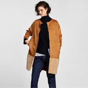 Gorgeous Zara jacket in luxurious camel colour
